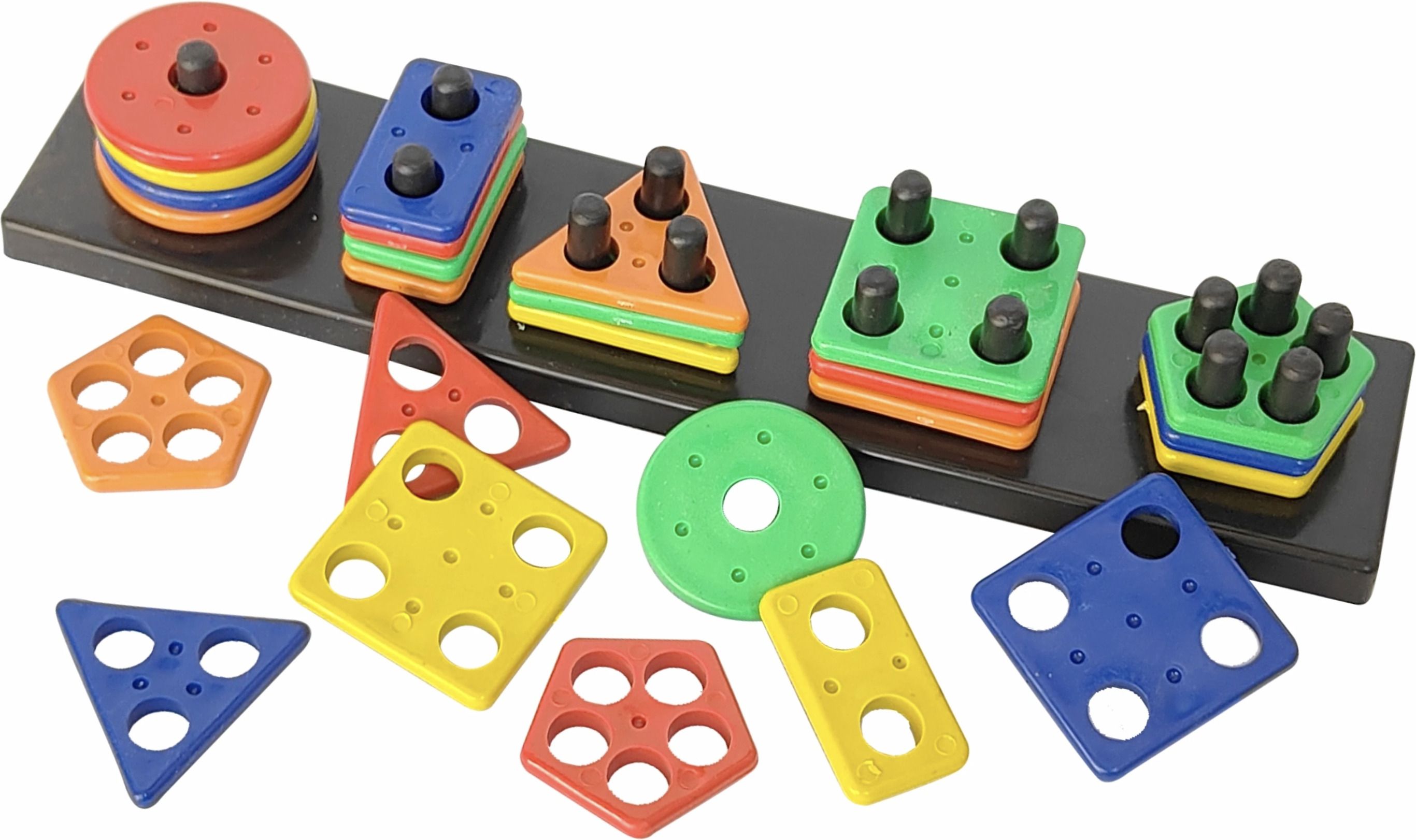 Geometric Plastic Blocks,Sorting & Stacking Toys for Toddlers and Kids Preschool-image-22