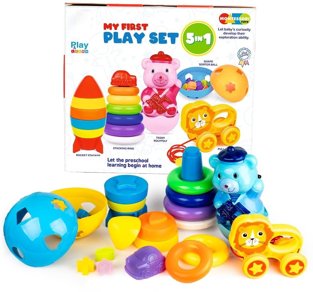 My First Play Set 5 in 1 Montessori Toys Preschool Learning for Toddlers-image-25