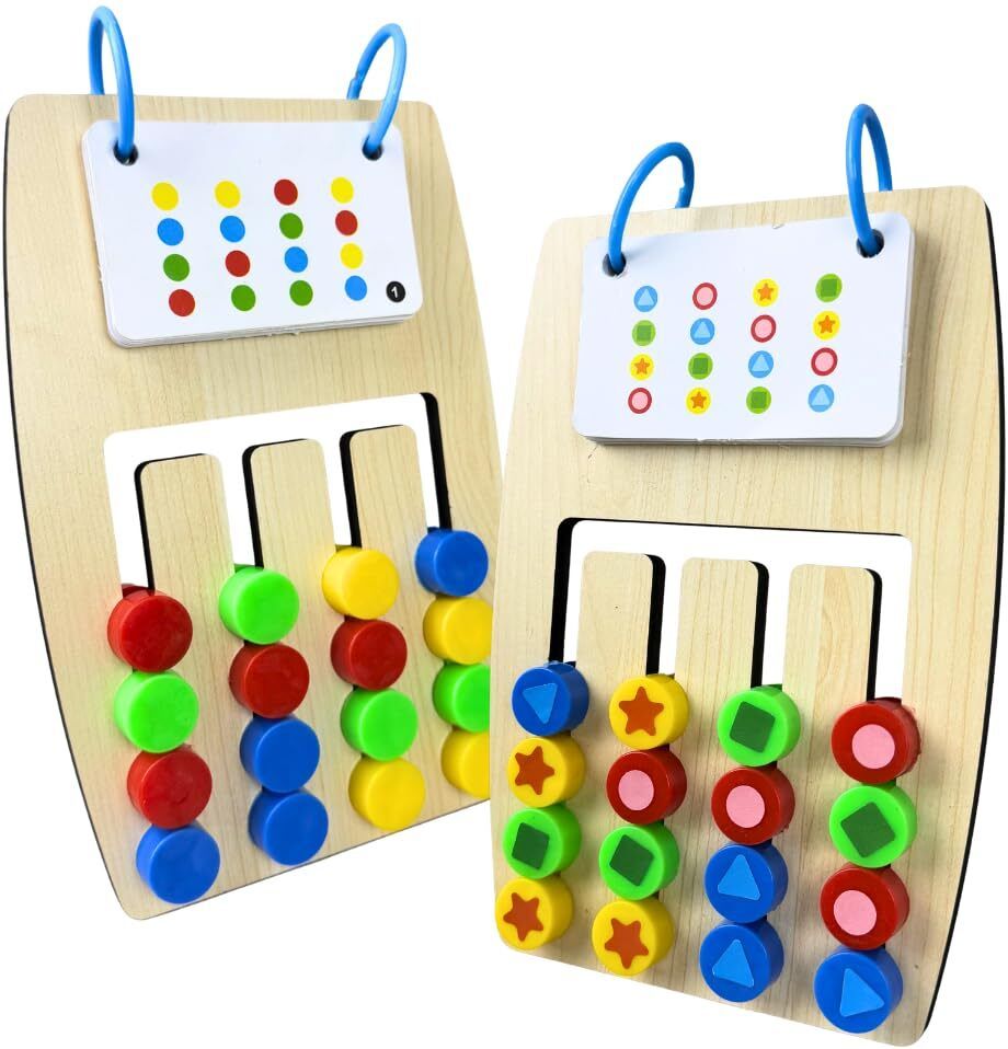 aarti impex 2 in 1 Color and Pattern Matching Toy with 20 Double-Sided Cards-picture-27