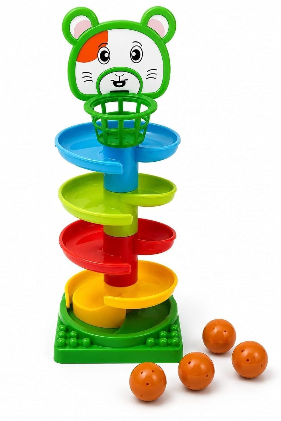 muzic Rolling & Swirling Ramp Drop Toy for Kids 3+ Years, 5-Layer Ball Drop-picture-32