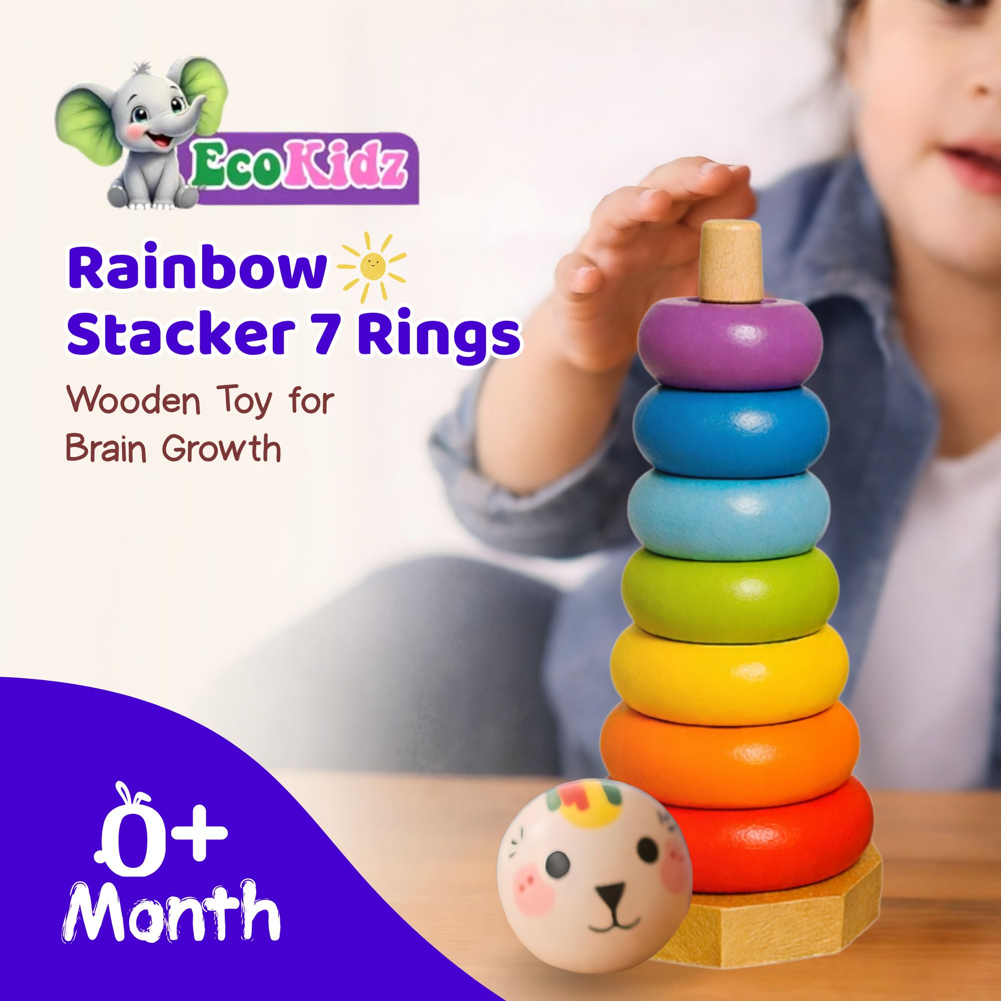 ecokidz Rainbow Stacker 7 Rings-picture-40