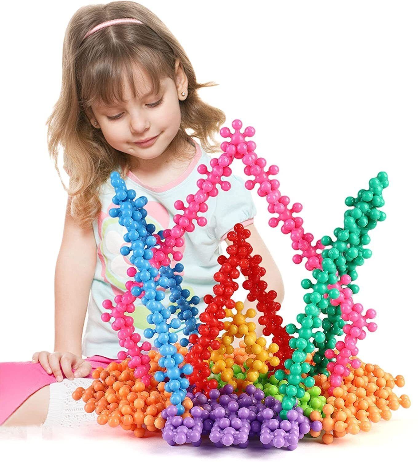 100 pc Plum Shape Interlocking Blocks for Kids-image-26