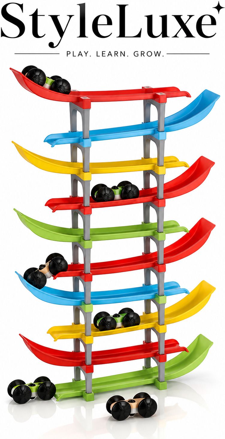 10 pcs racer ramp with 4 cars-image-1