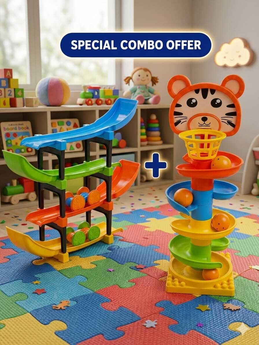 jasmine collection Kids Spiral Tower Roll Ball Drop Game | Educational Learning Toy-picture-27