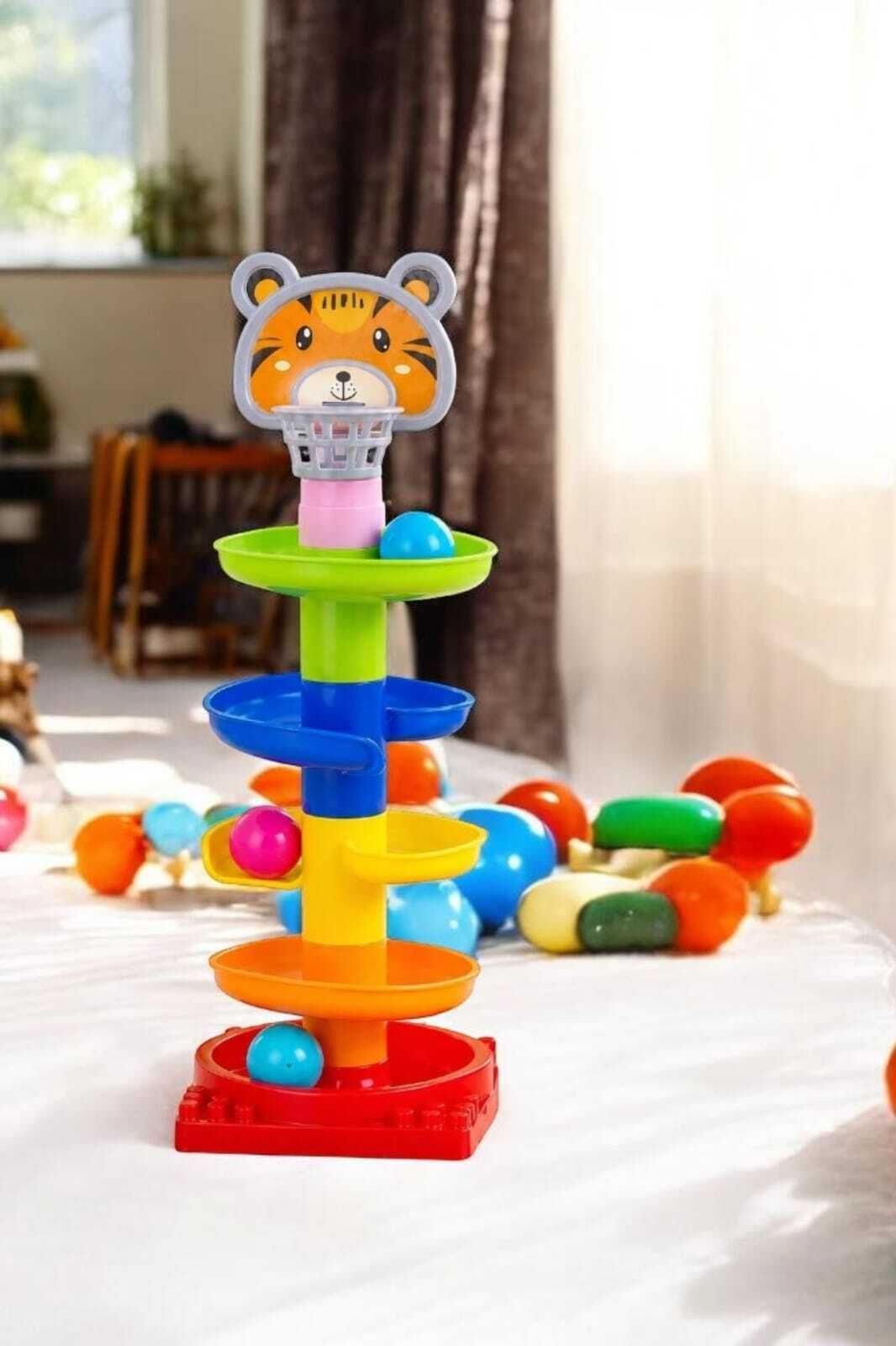 savekarttraders 4 Layer Roll Ball Tower | Hand Eye Coordination Toy for Toddlers-picture-31