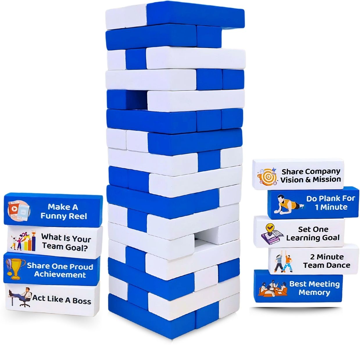 feelto Fun Office Team Building Tower Blocks | Wooden Game for HR & Group Bonding Event-picture-10