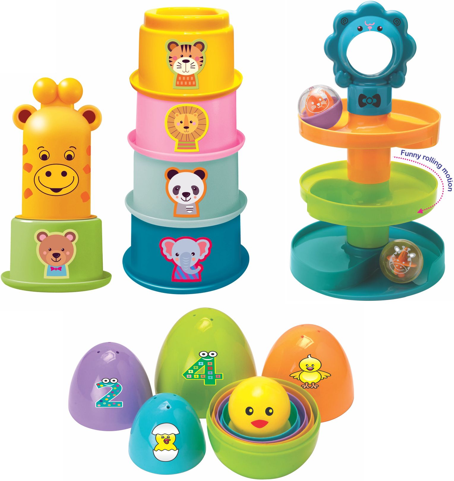 magicwand Plastic Cuppy Shappy 3-in-1 for Baby & Toddlers Toy ( Pack of 3 items)-picture-12