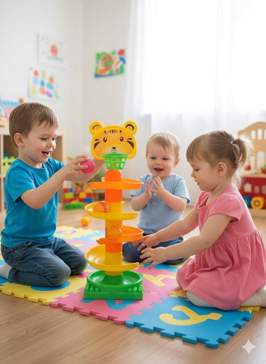 toy for kid,rolling and drop ball,Swirling Tower Ramp for Baby-image-12