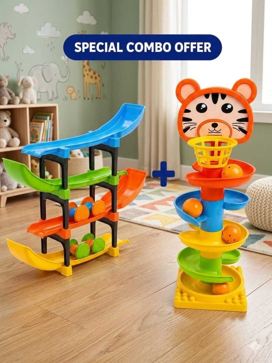 jasmine collection Tiger Face Spiral Ball Drop Game | Creative Activity Toy for Kids-picture-11