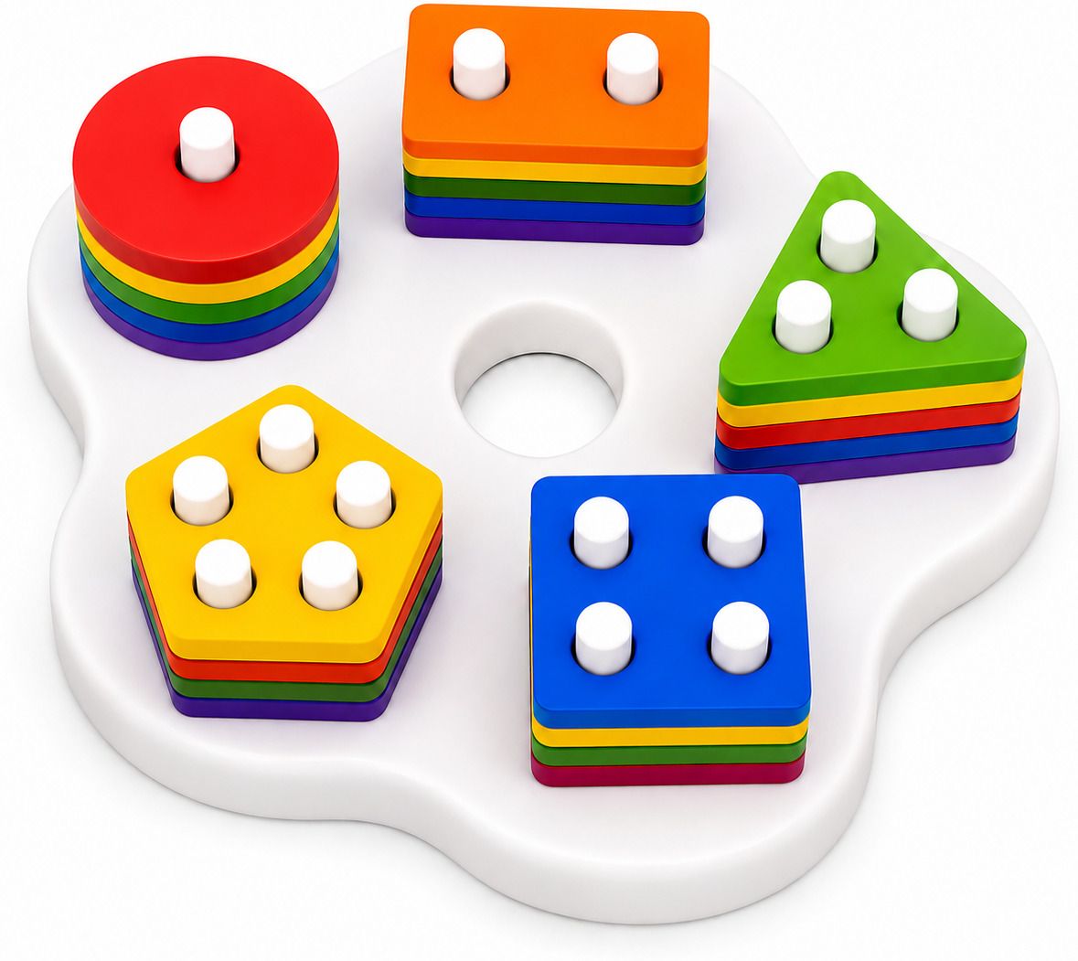 Shape Sorter Toy for Kids | Colour & Shape Matching 25 Piece-image-32