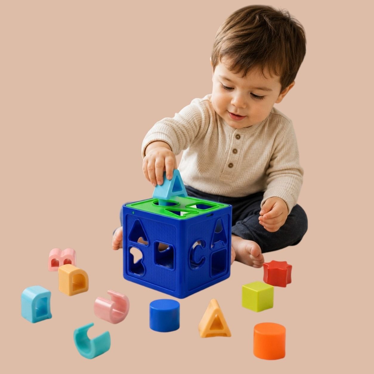 Smart Learning Shape Sorter Activity Cube Educational Toy for Children-image-34