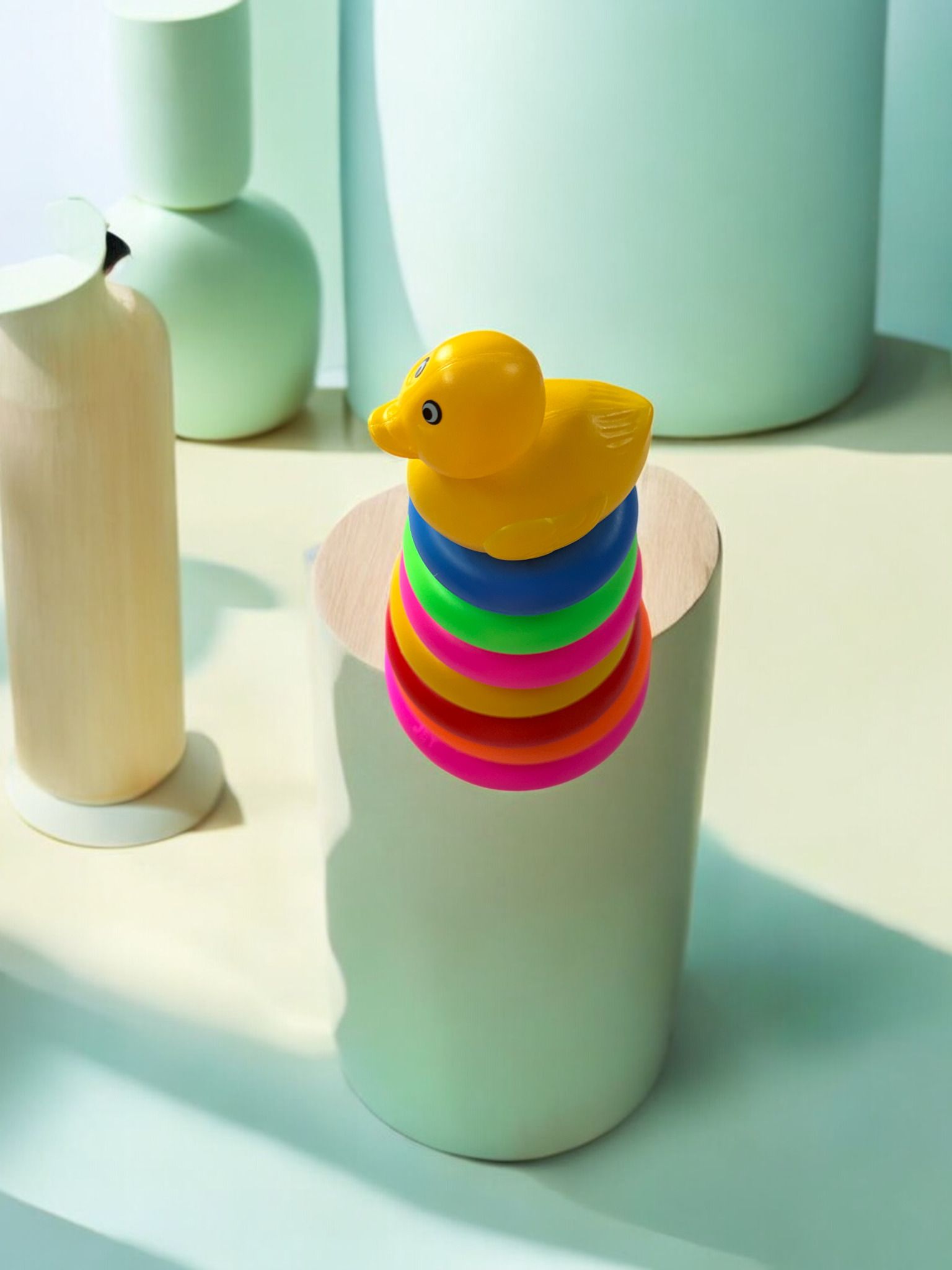 Duck Ring Throw Toy Set for Kids Motor Skill Development Activities-image-19