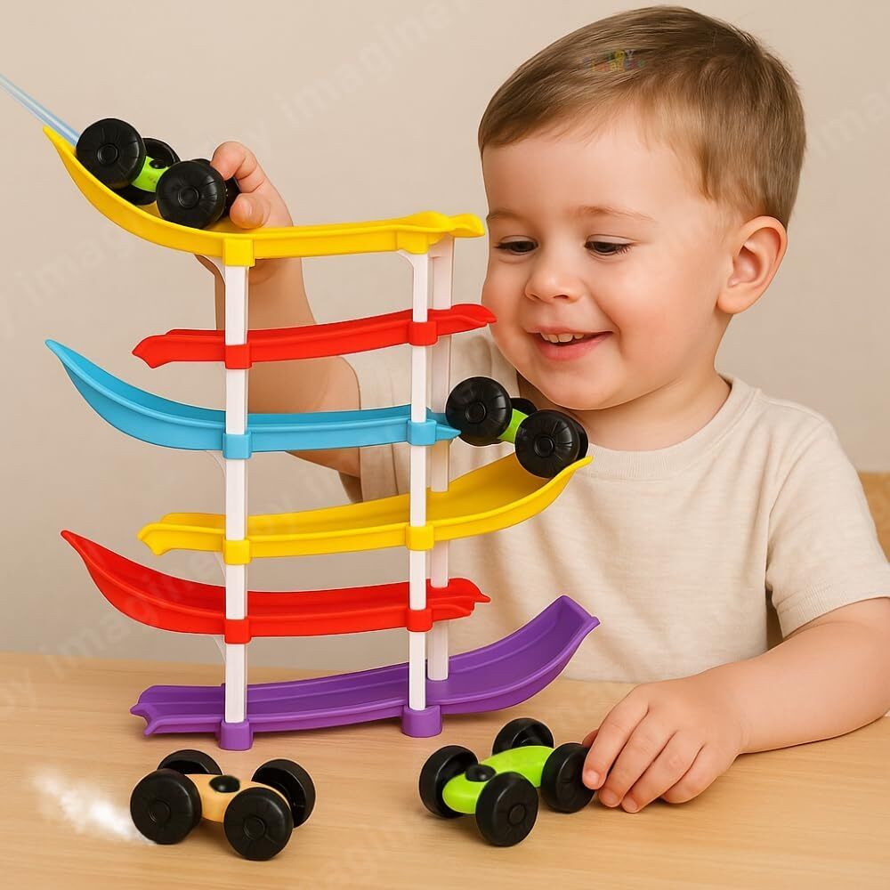 tileez Creative Car Ramp Track Toy Perfect Birthday Gift for Kids-picture-7