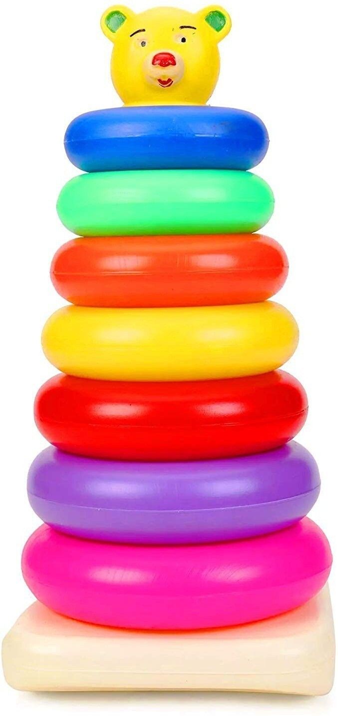 eddy 7 Rings (Big), Brilliant Basics Rock-a-Stack, | Kids Learning, Stacking, Colors, Shapes, Designs