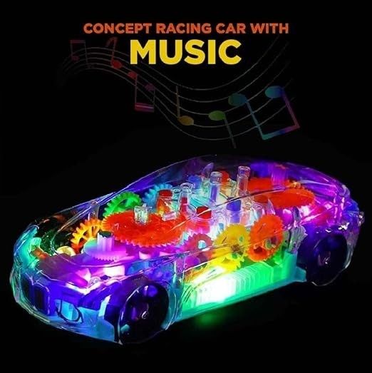 eclet 1 Rotating Concept Racing Playing Car Having LED Lights and Music for Kids-picture-45