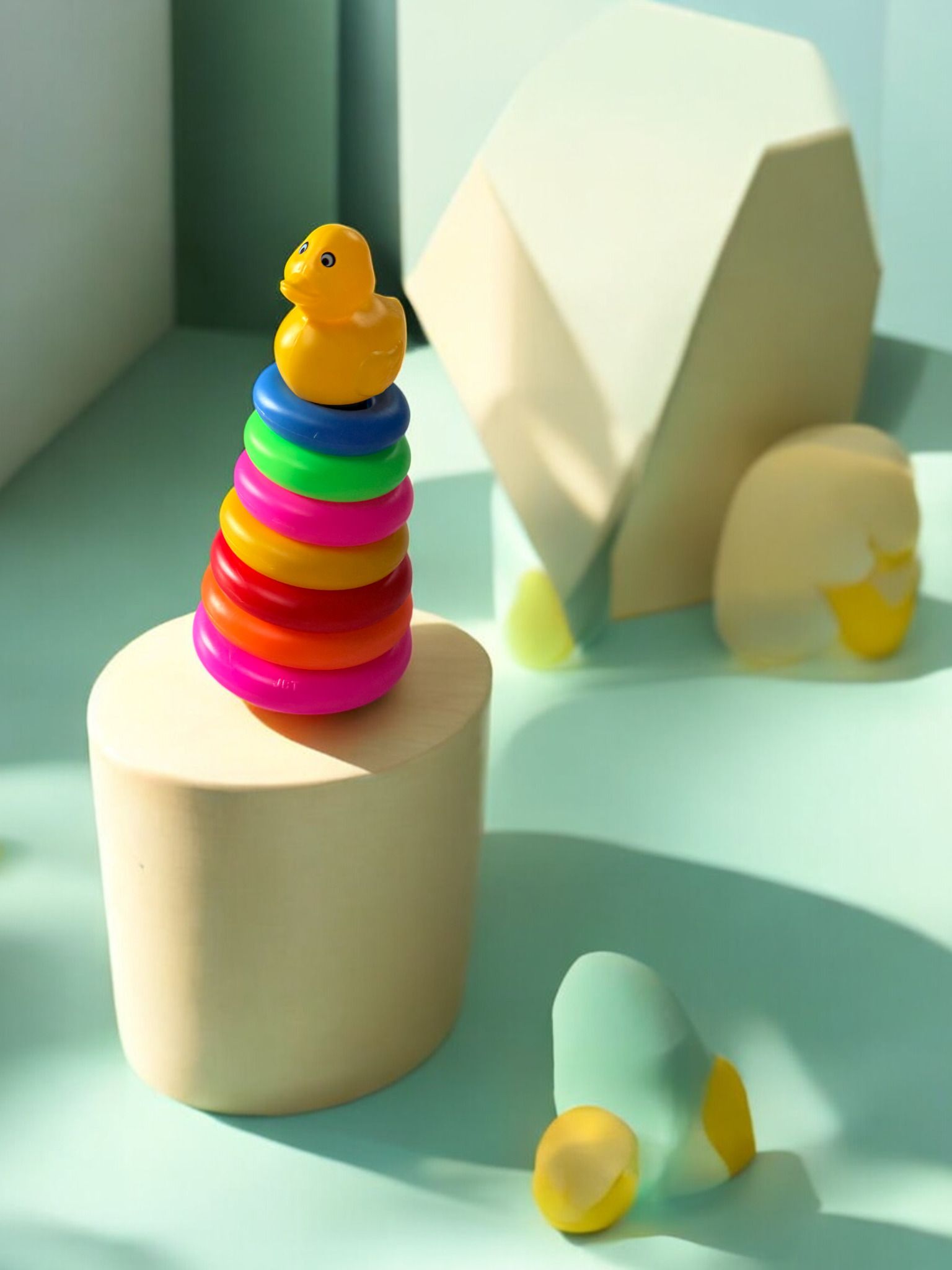 ruffo Ring Toss Activity Toy for Kids with Duck Figure and Rings-picture-22