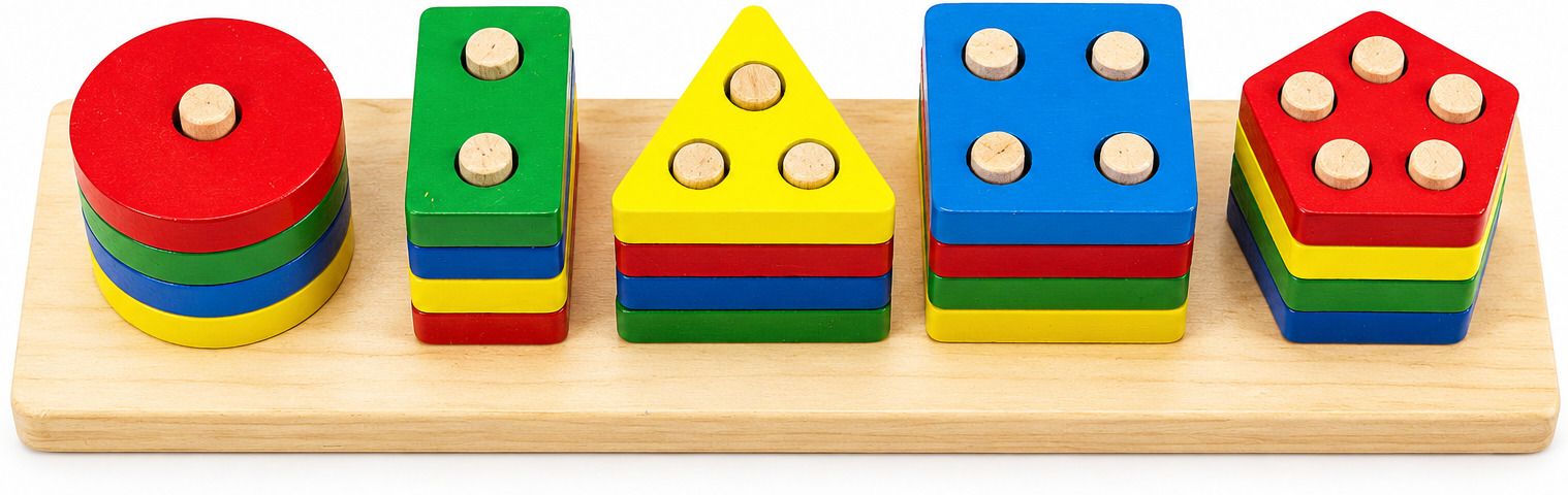 sri velan Geometric Shape Stacking Toy for Kids | 1 to 5 Count | Colour Sorting, Matching-picture-26