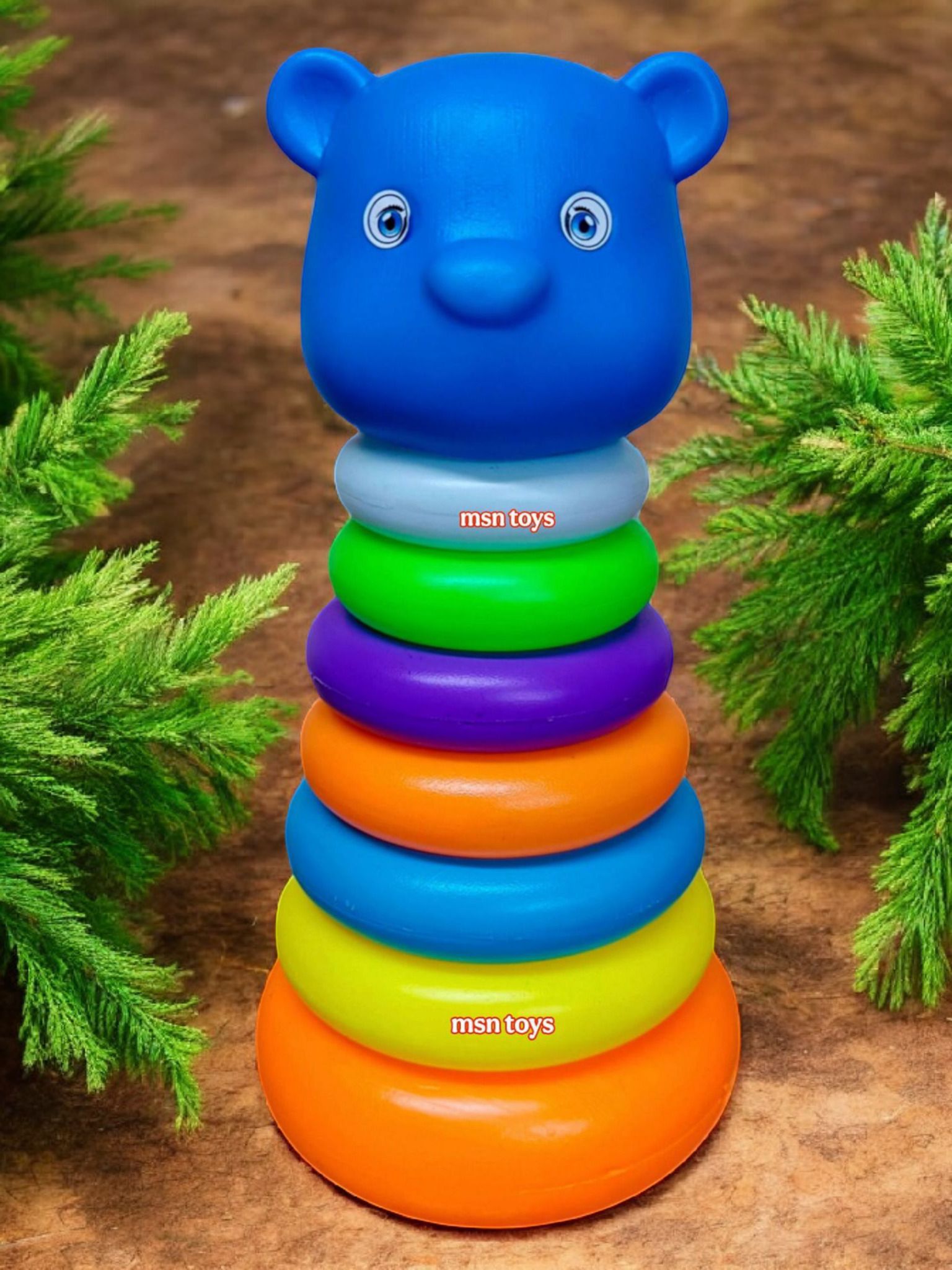 RING TOY Bear Stacking 7 Rings for Toddlers TOY R10-image-5