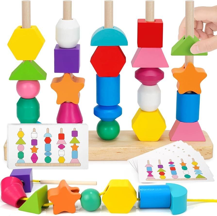 woodlebee 5-Column Wooden Bead Sorting-picture-10