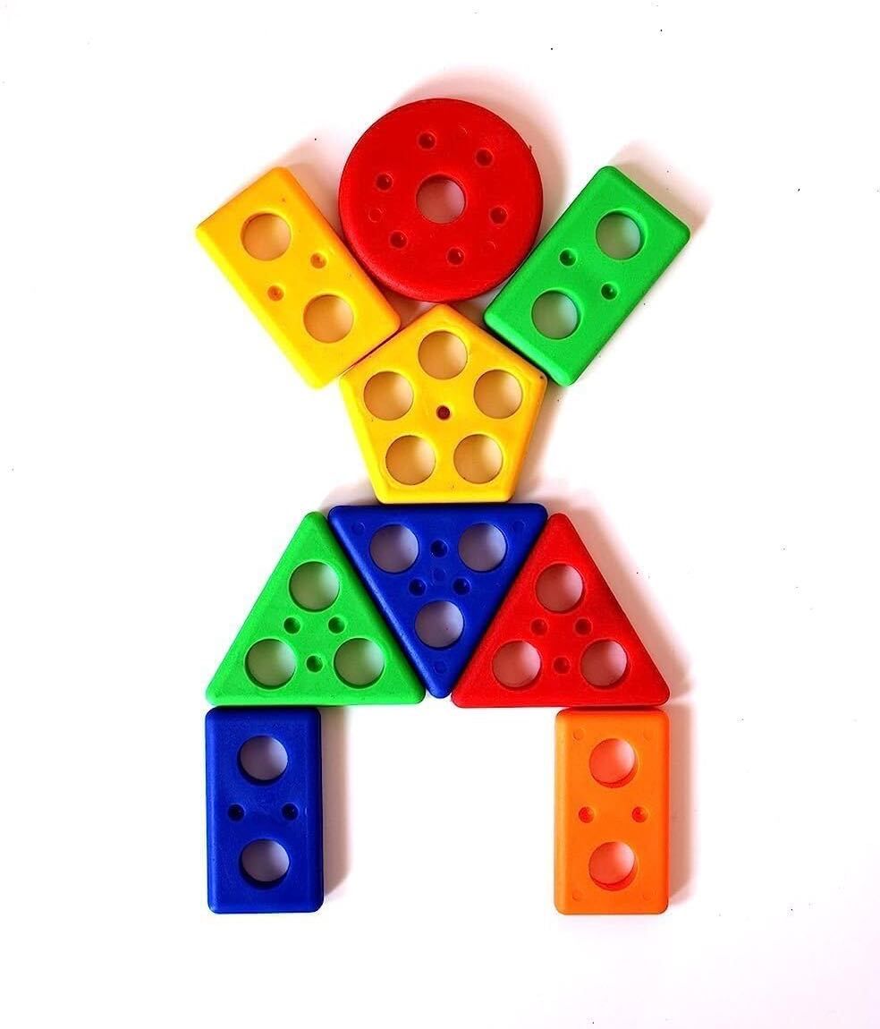 Geometric Shapes Sorting Toy | Intellectual Geometric Shape Matching Five Column Blocks Educational & Learning Toy-image-12