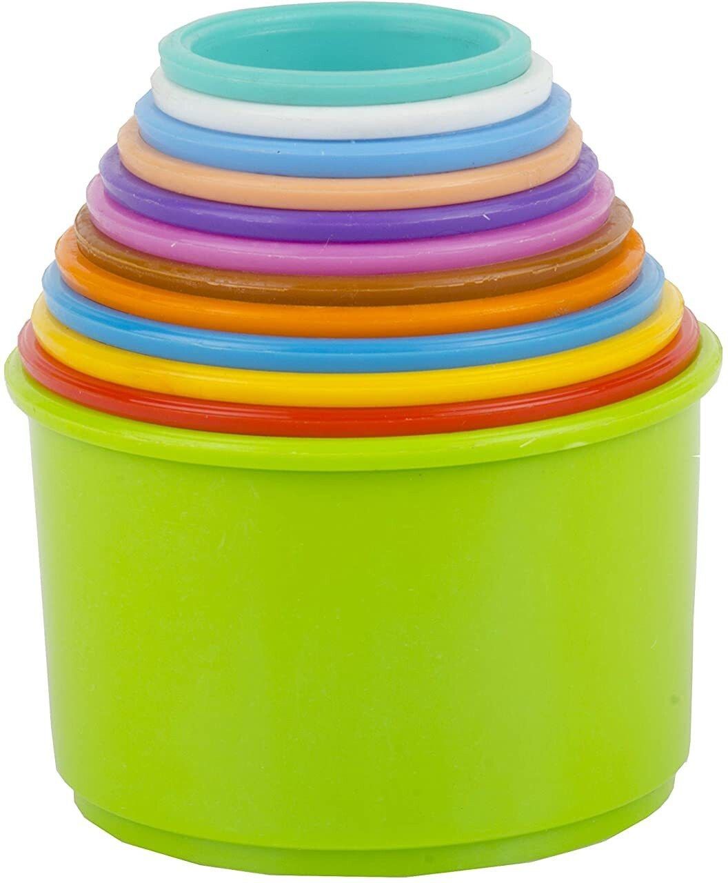 house of fun Build Up Beakers Stacking and Nesting Toy for Kids, 12 Pieces-picture-12