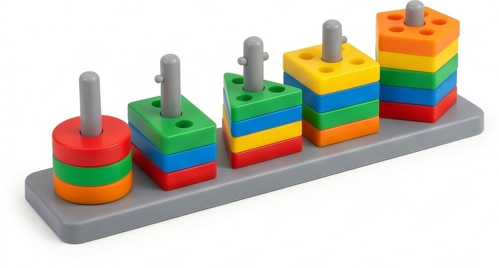 Kids Shape Sorter Toy | Montessori Stacking Toy for Toddlers 1-4-image-10