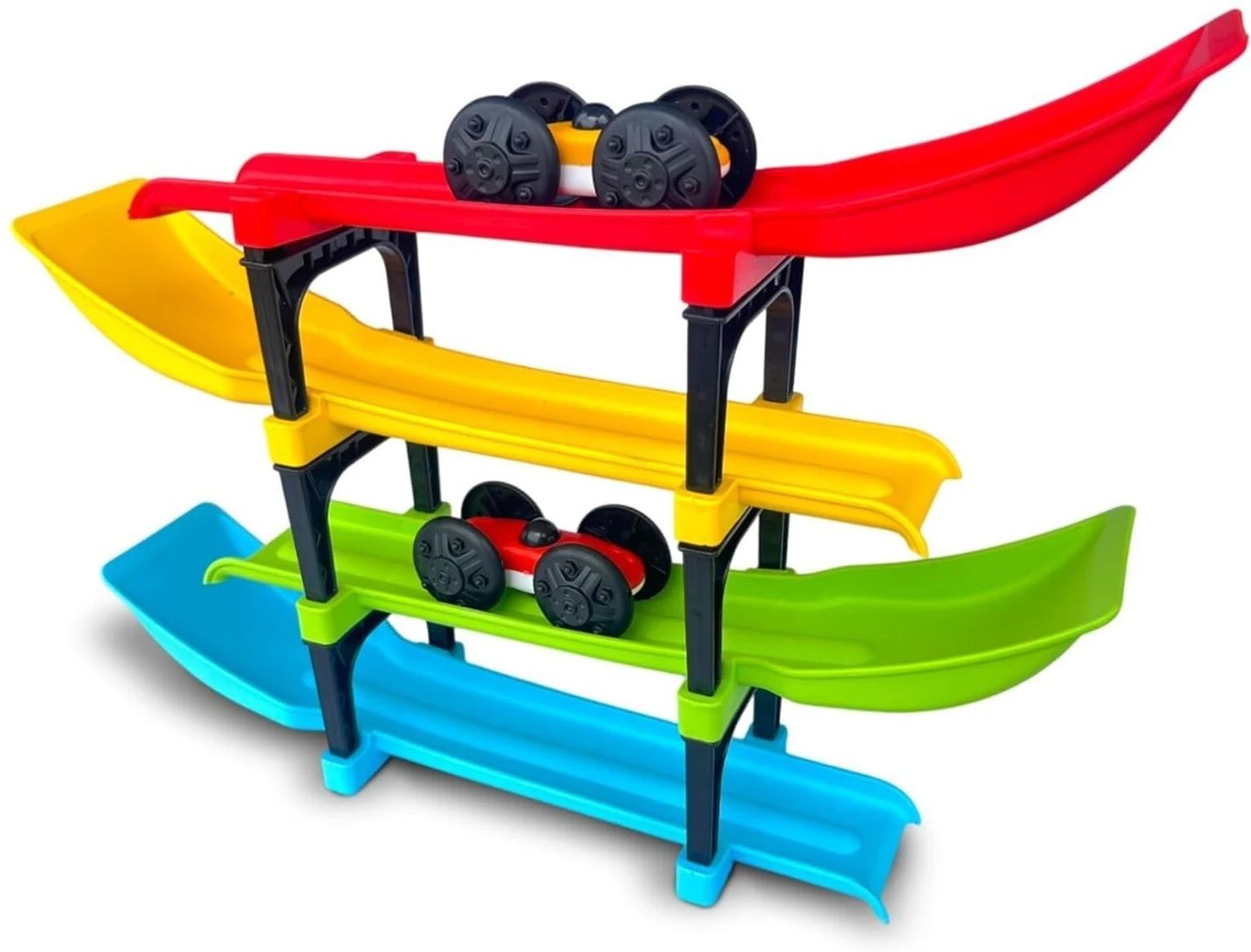 pahal Baby Racing Track Toy with Sliding Cars | 4 Level Ramp Racer for Kids-picture-42
