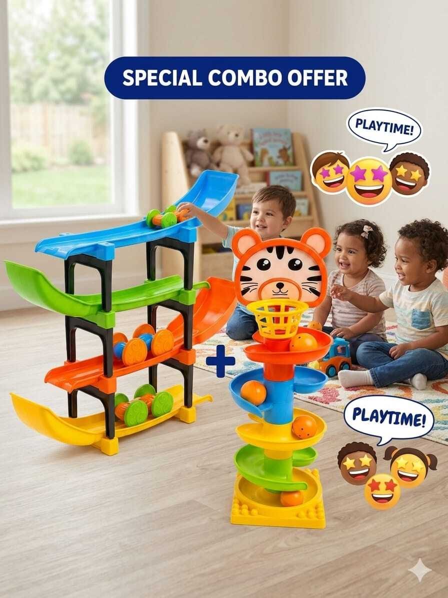 jasmine collection Preschool Learning Toy | Spiral Tower Ball Drop Activity Game-picture-12