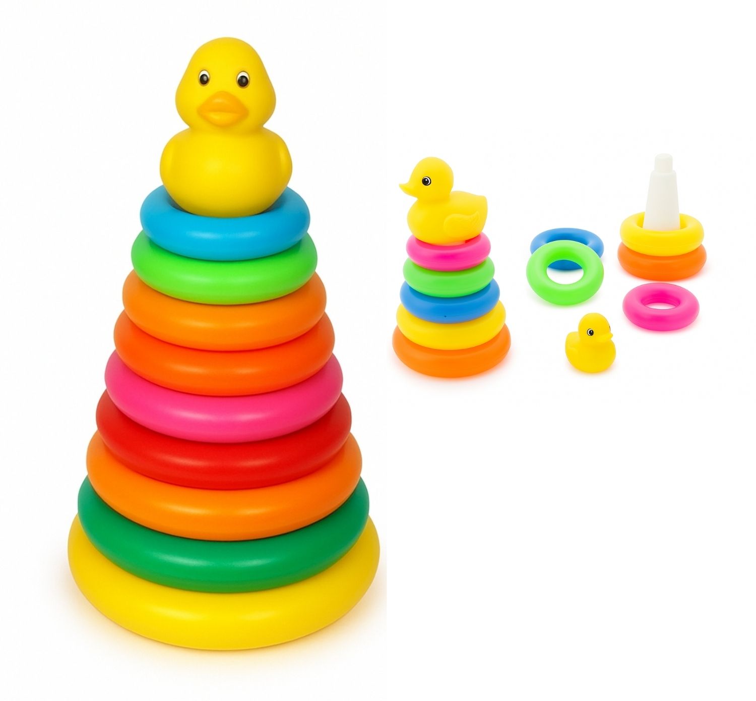 Stacking Duck Ring (9 colorfull rings)
