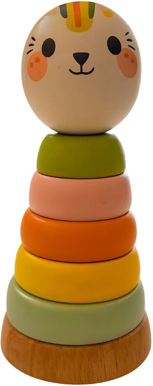 ecokidz Wooden Stacking Rings Montessori Toy for Kids-picture-14
