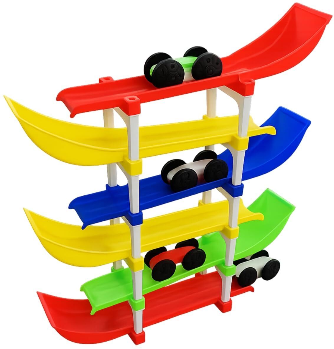 6 Layer Car Racing Ramp Track With 4 Cars Toys for Children-image-22