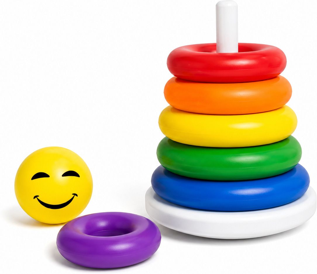 meeticreation Little's Junior 5 Ring Stacking & Sorting Toy for Babies Multicolour-picture-33