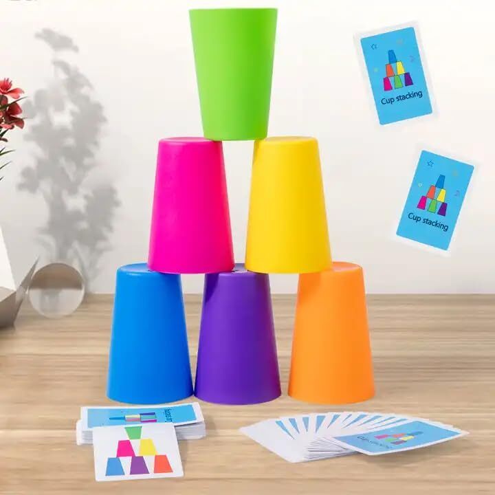 capers Stacking Cups 2 Players Game I Jenga Cups Game For Kids-picture-13