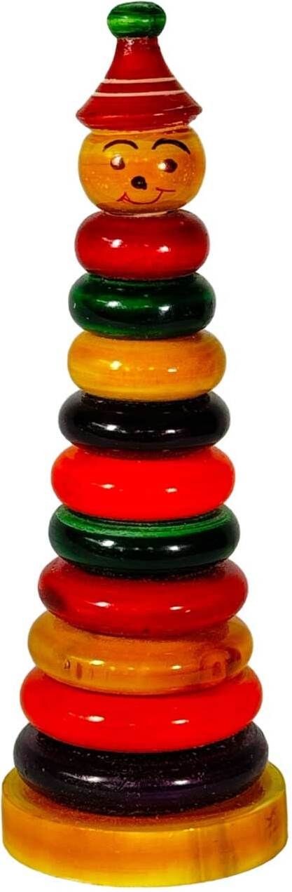 little ginnie Joker Stacker Toys for Kids - 12 pcs | Wooden Ring Stacker Toy Set-picture-28