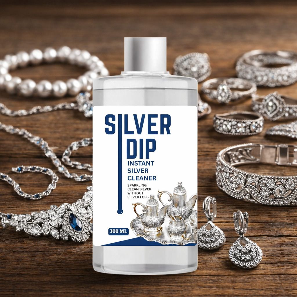 meridha08 Silver Dip Instant Silver Cleaner Liquid for Jewelry & Utensils 300 ml-picture-30