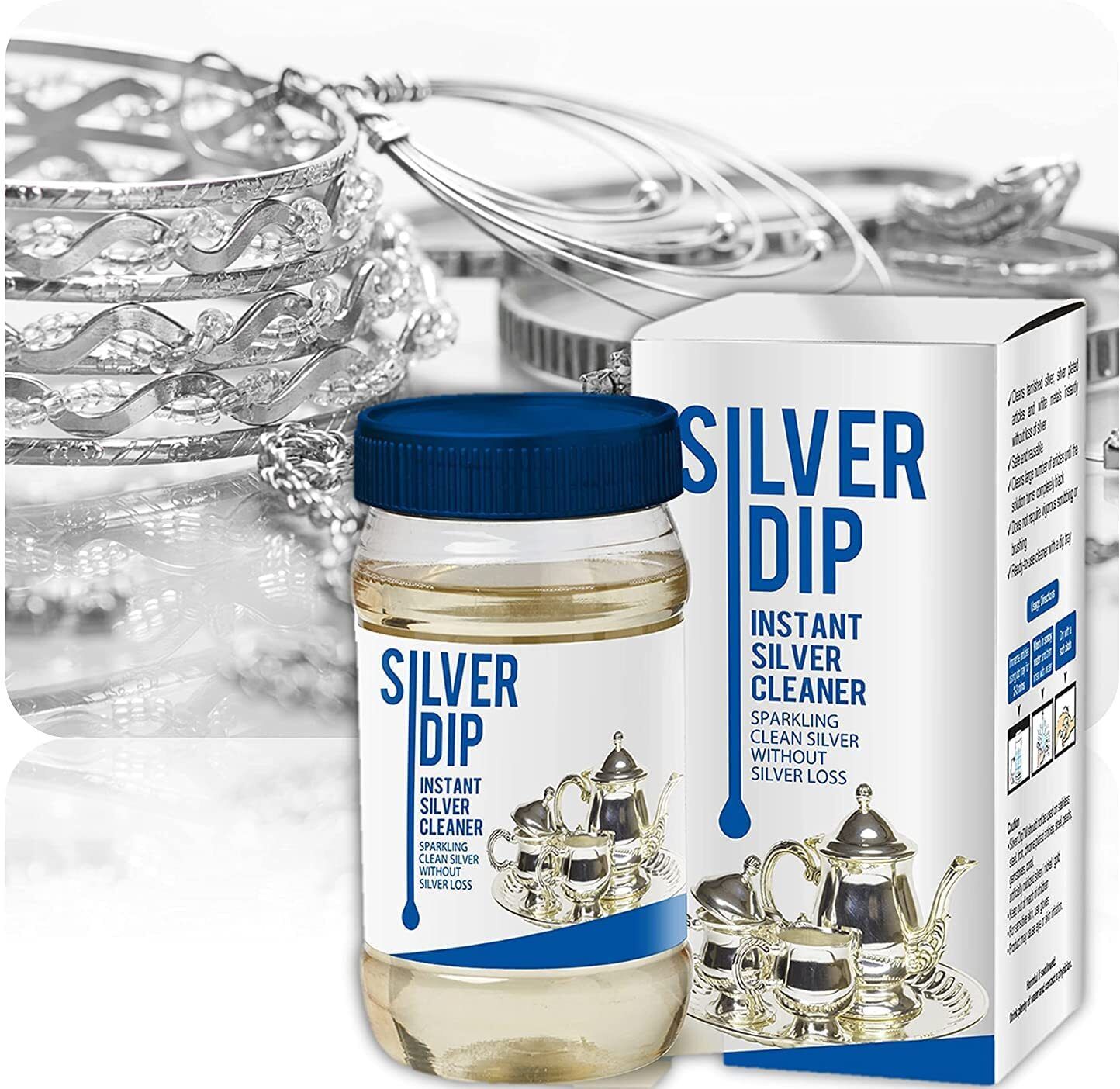 Silver Jewellery Cleaner Dip Instant Tarnish Remover for Chains, Anklets & More-image-21