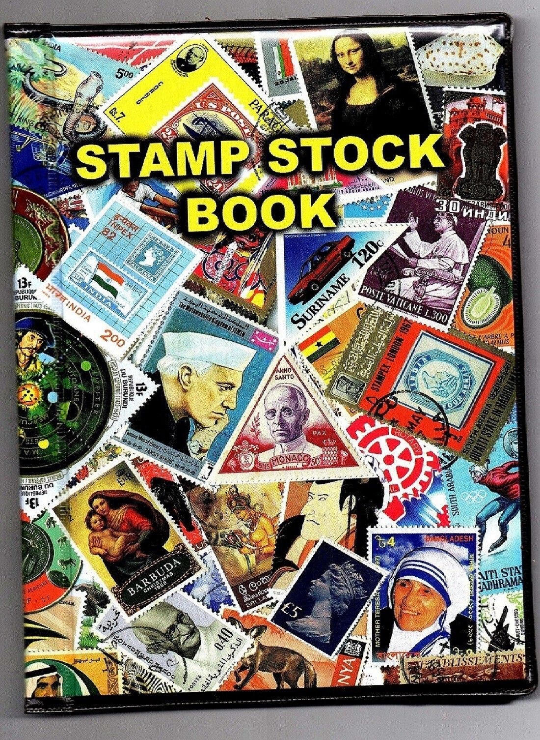 gold mint PVC World Stamp Album Collection Stock Book 20 Pages / Sides - 22 x 16 cm Medium Stamp Album-picture-24