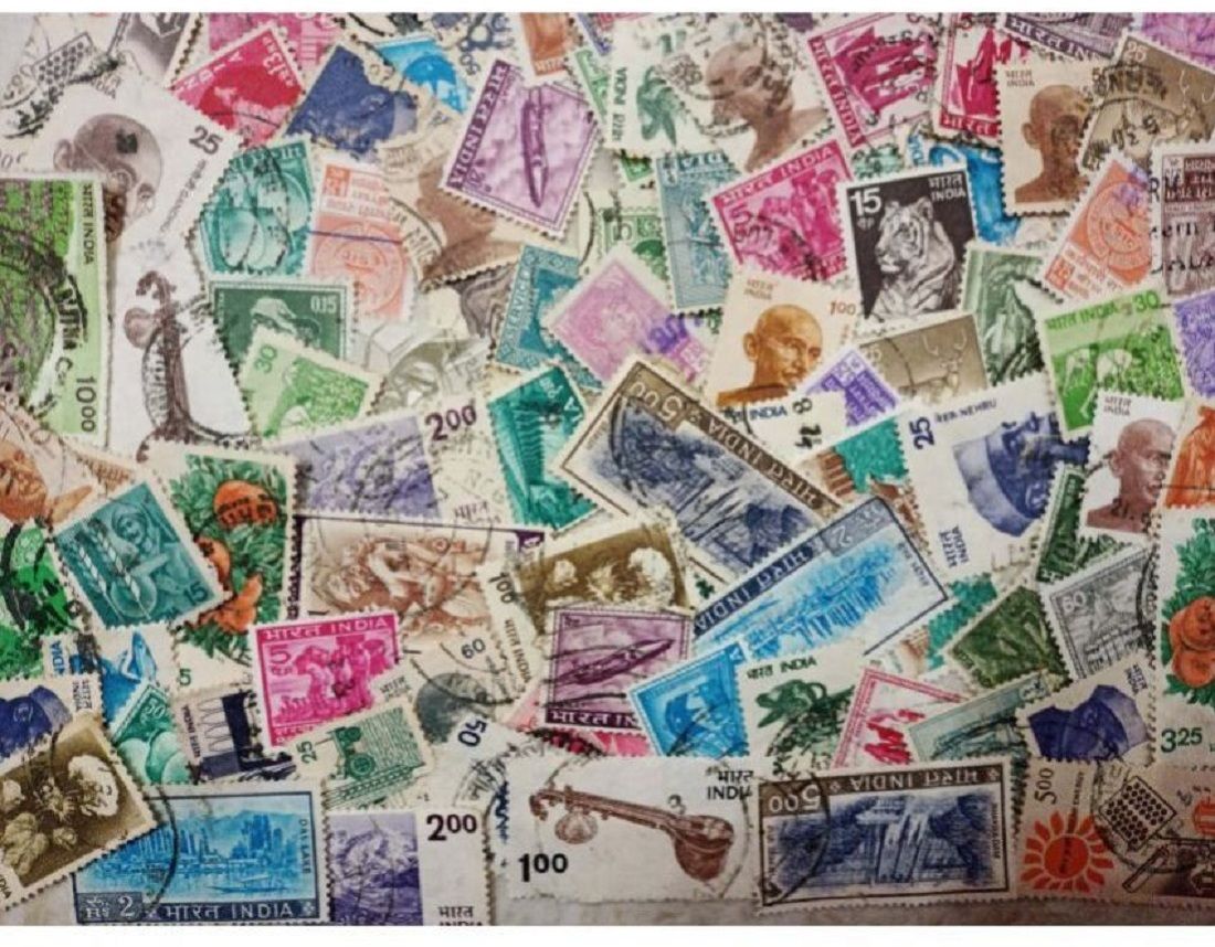 India 100 Mixed Used Postage Stamps 1 Stamps Stamps-image-5