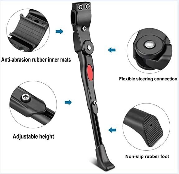 gymisa Bike Kickstands Side Kickstand Bike Stand Adjustable Support Cycling Stand Cycling Stand-picture-24