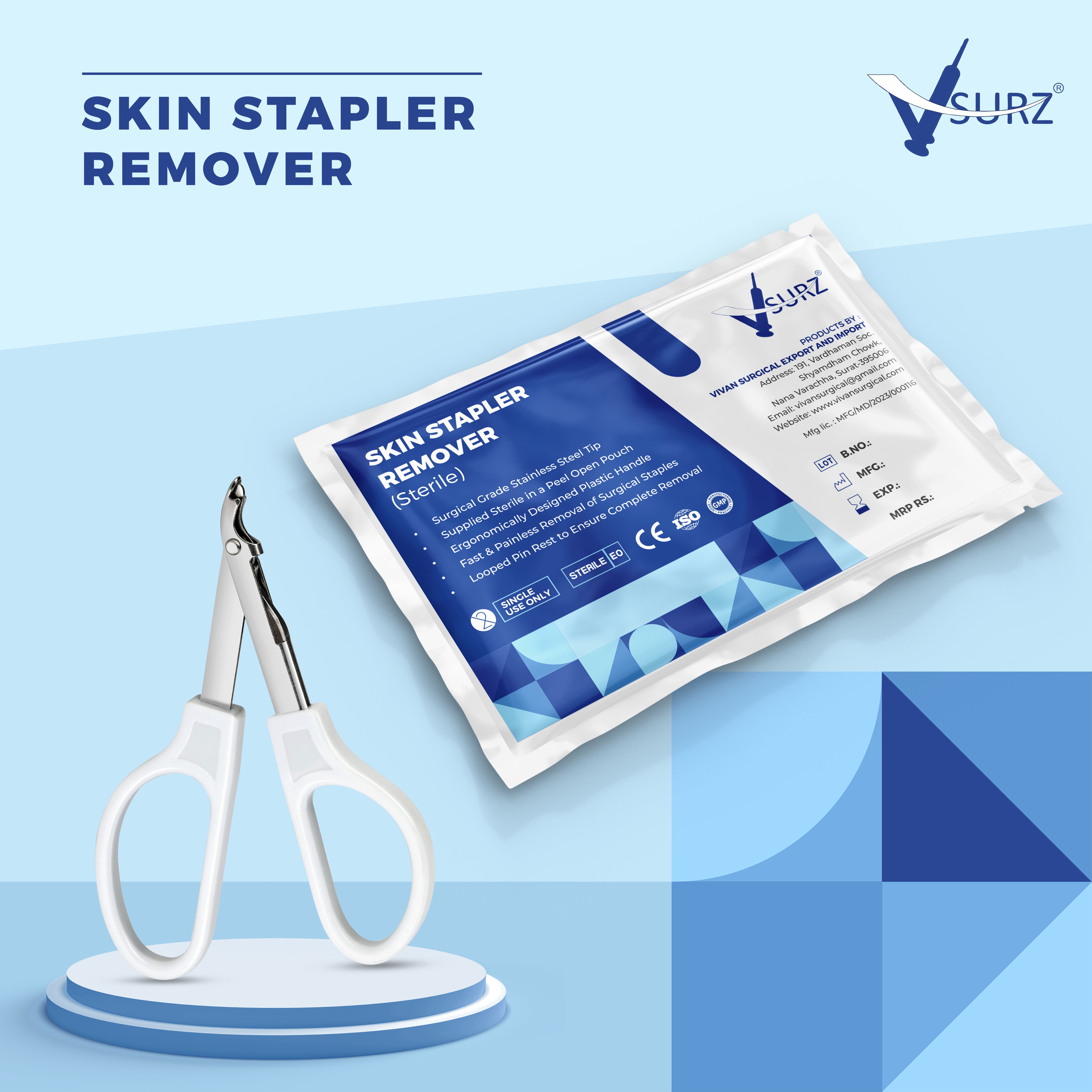 STAPLER PIN REMOVAL 35 MANNUAL SKIN STAPLE REMOVAL