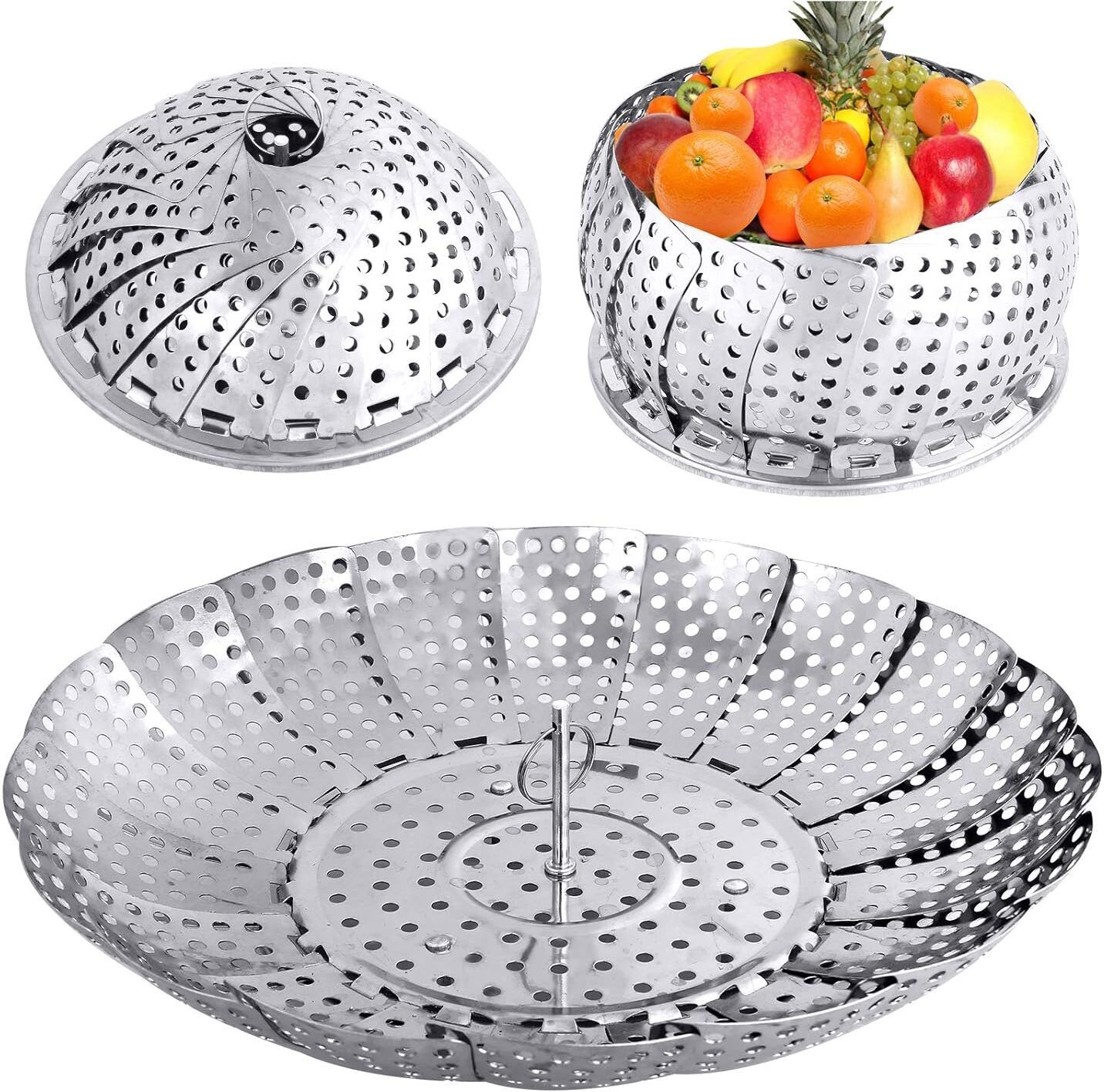 jrs traders Stainless Steel Bread Basket-picture-14