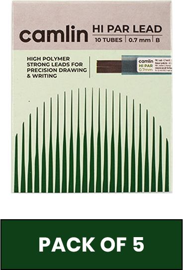 HI PAR B KLICK LEAD Refill, 10 Tubes, 0.7mm, High Polymer Strong Leads (5 Packs) Stencil Machine-image-2