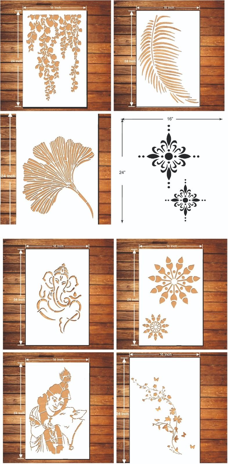 flexishine decor Size- 16X24 Inch, Theme- Classy (1005) DIY Painting Suitable For Bedroom, Drawing Room & Office Decoration Home Wall Arts Stencil-picture-35