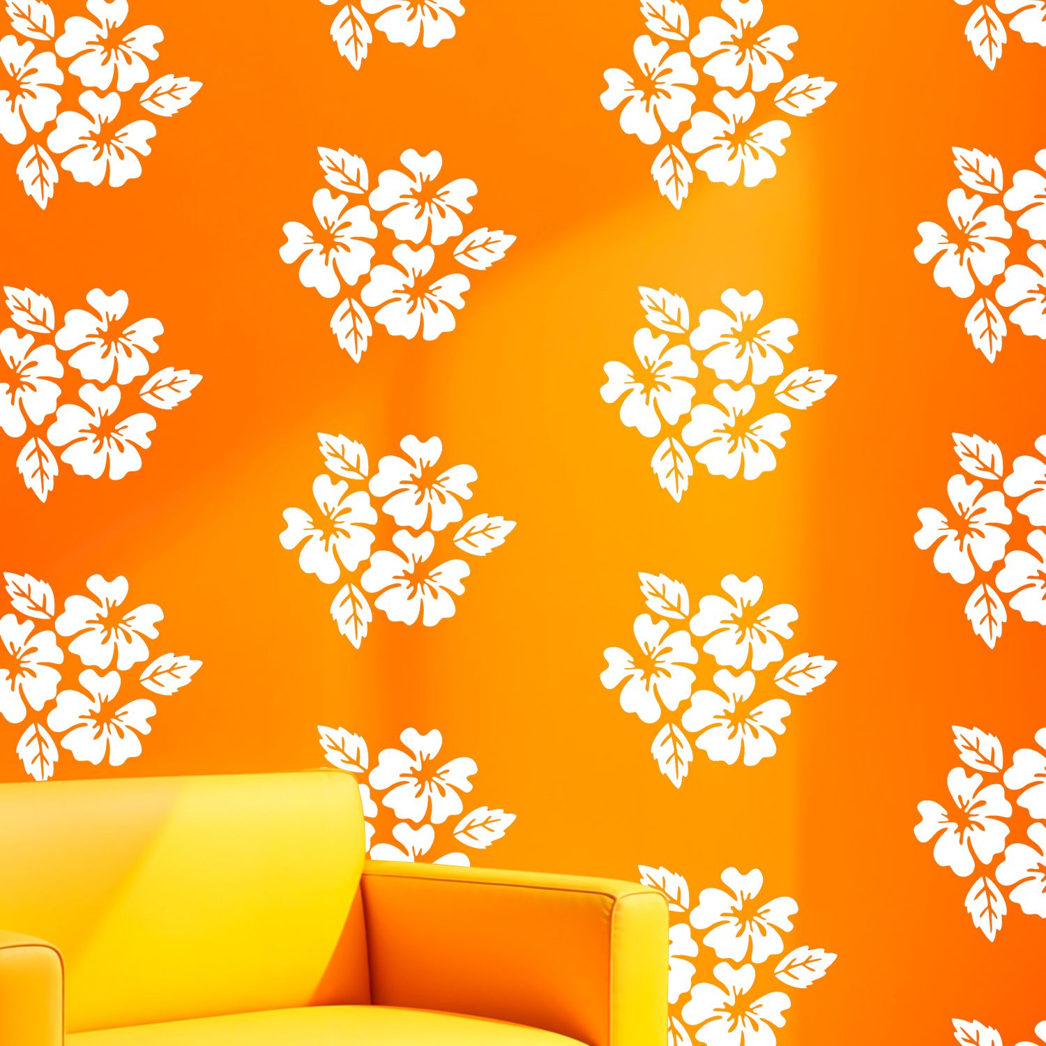 arandnj Painting for Wall Stencil (13X13 Inch) ‘‘Floral Bouquet’’ DIY Reusable Design Suitable for Home & Office 20551 (Pack of 2) Bedroom, Living Room, Studio, Entrance & Office Decoration Modern Print Wall Stencil-picture-36