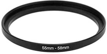 FLYING COLLECTION 55-58mm Step Up Lens Filter Adapter Ring Pack of 1 Piece - Allows You to Fit Larger Size Lens Filters on a Lens with a Smaller Diameter 58mm Step Up Ring image 1