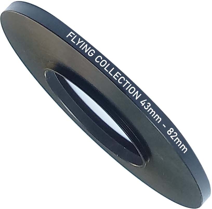 FLYING COLLECTION Step Up Ring 43mm - 82mm Lens Step Up Ring Adaptor for 82mm All Filter Attechment [ 43mm to 82mm ] Step Up Ring
