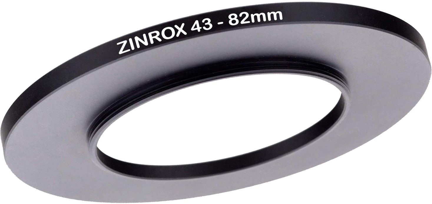 ZINROX 43-82mm Step Up Ring, Set of 1 Piece - Size : 43mm to 82mm Stepping Ring Step Up Ring