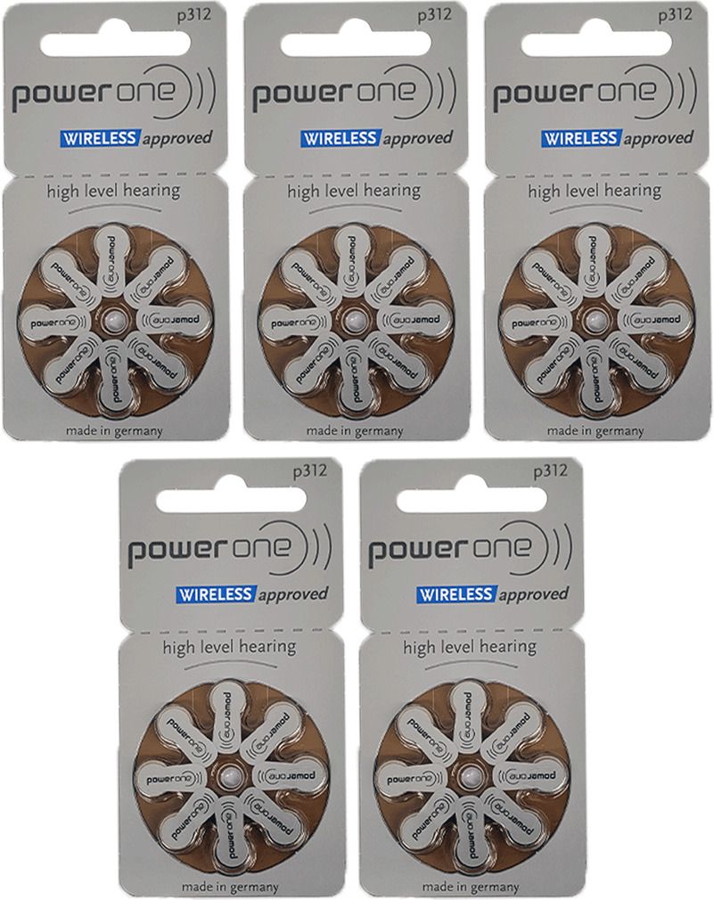 PO-312 hearing aid cell pack of 40 cell (5 strips) Battery-image-19