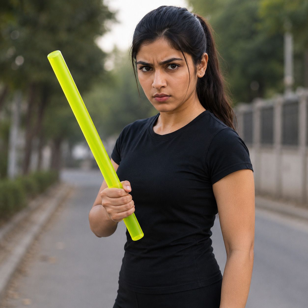 Polyurethane PU Rubber Rod 52 cm Heavy Duty Flexible Stick for Safety Use Support Stick - 21.3 inch-image-24