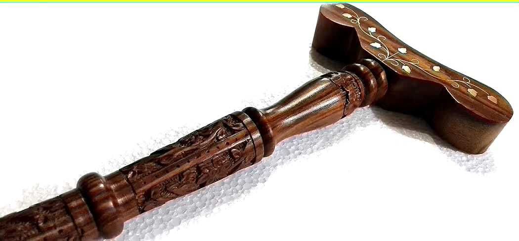 krshopy Yoga Danda,Mala Jaap Hand Stand,Meditation Stick,Wooden Staff,Traditional,Indian Support Stick - 5 inch-picture-40